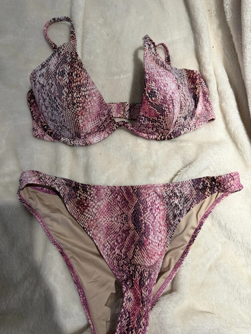 Shade & Shore Teal Strapless Bikini Set with Front Knot